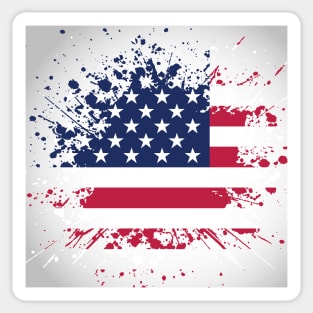 American Flag Design. Sticker